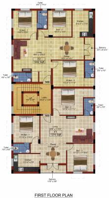 aruthra Praneel Aruthra Cluster Plan For 1st Floor