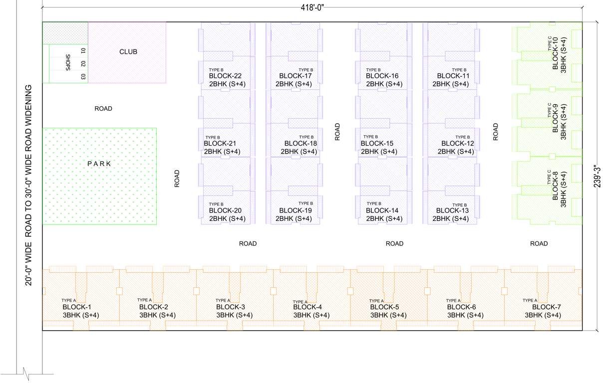  residency Layout Plan