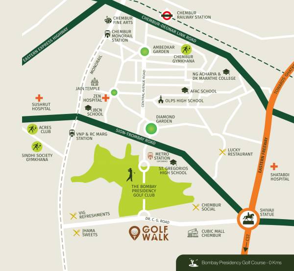  golf-walk Location Plan