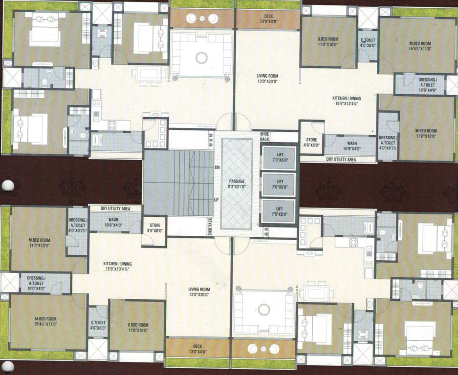 homes A Typical Cluster Plan