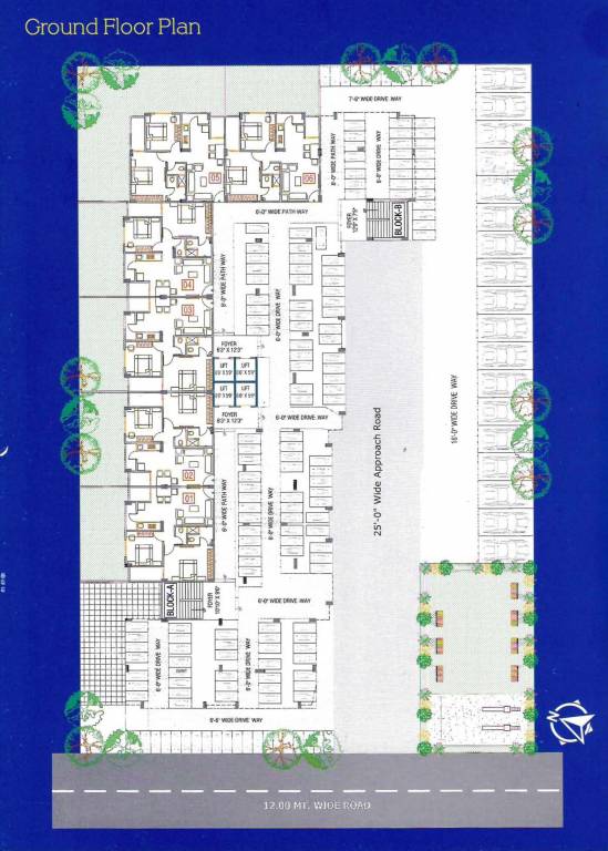 tulsi heights Block A & B Cluster Plan For Ground Floor