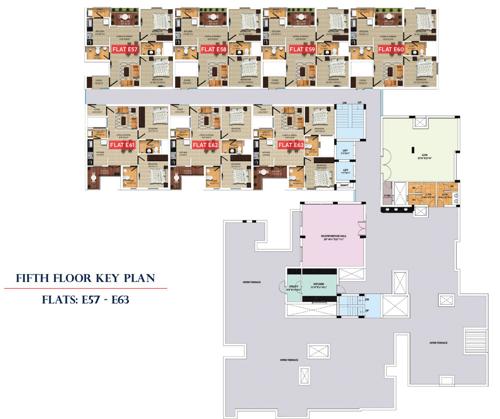  grandeur Nahar Grandeur Cluster Plan for 5th Floor