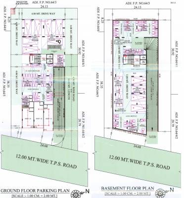  antrix Satvam Antrix Cluster Plan for Basement And ground Floor