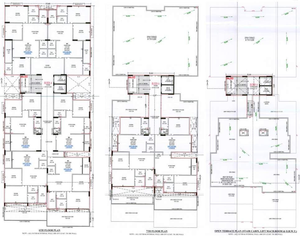  antrix Satvam Antrix Cluster Plan from 6th, 7th Floor, Terrace Floor 