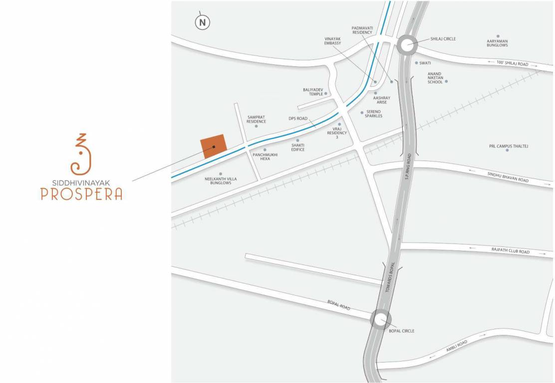  siddhi vinayak prospera Location Plan
