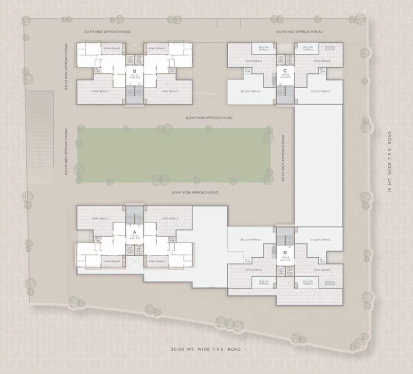  sky elegante Block A, B, C & D Cluster Plan for 13th Floor