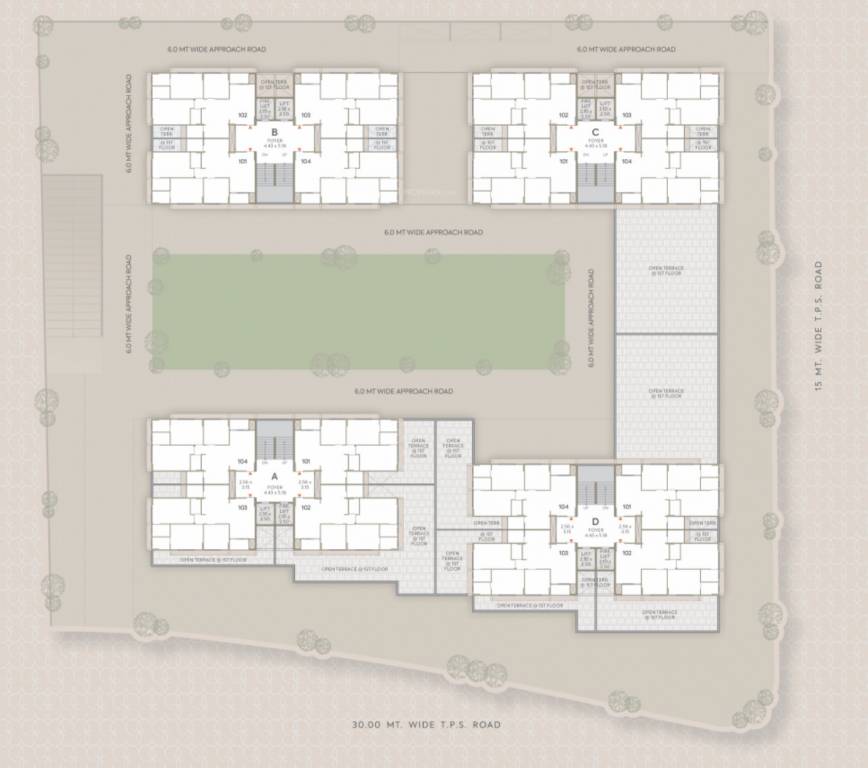  sky elegante Block A, B, C & D Cluster Plan from 1st to 11th Floor