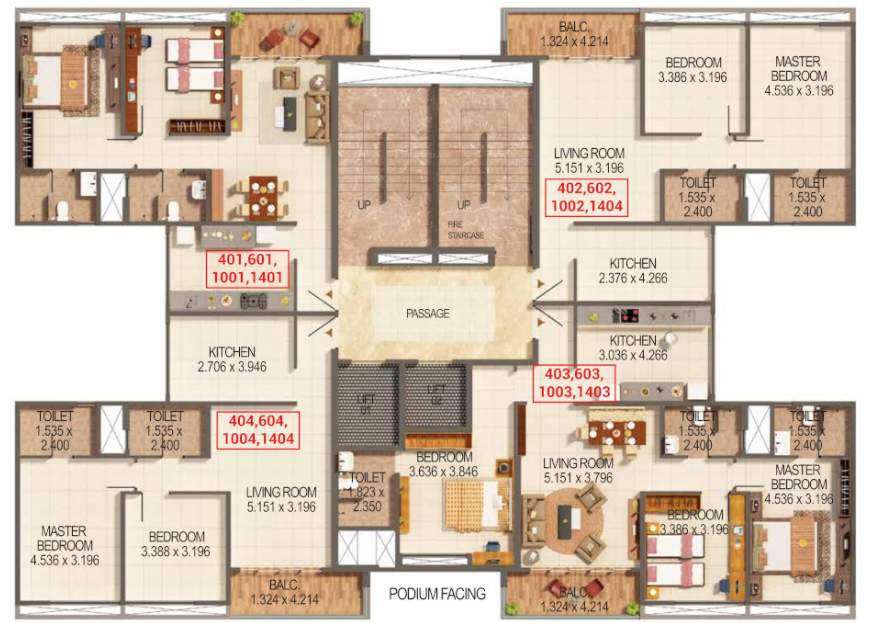  palmspring towers A3 Building Cluster Plan For 1st Floor