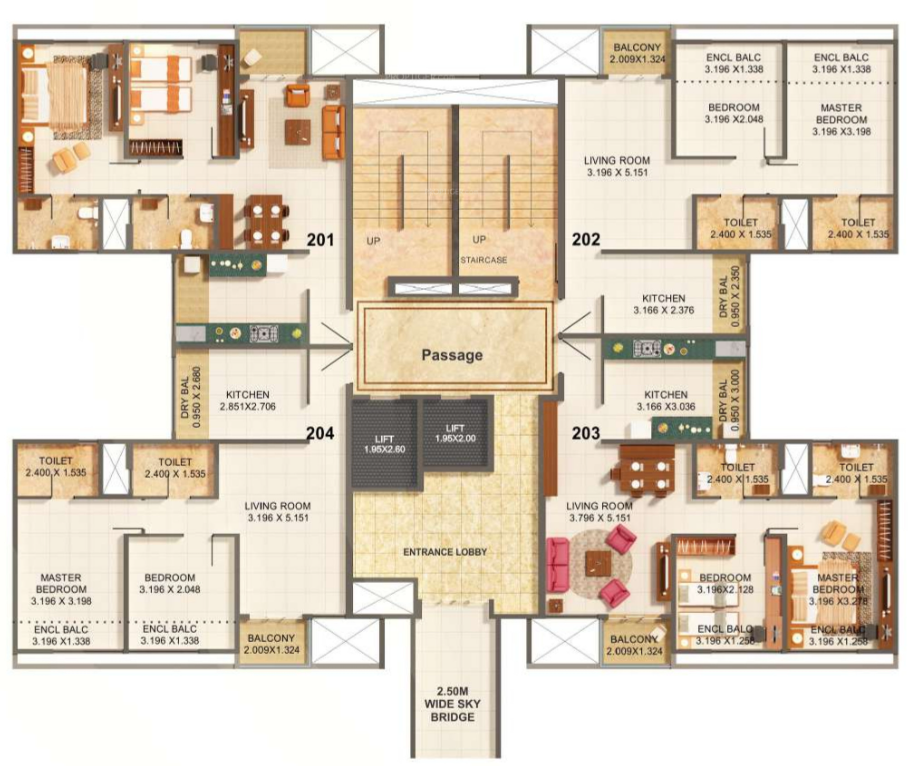  palmspring towers A7 Building Cluster Plan