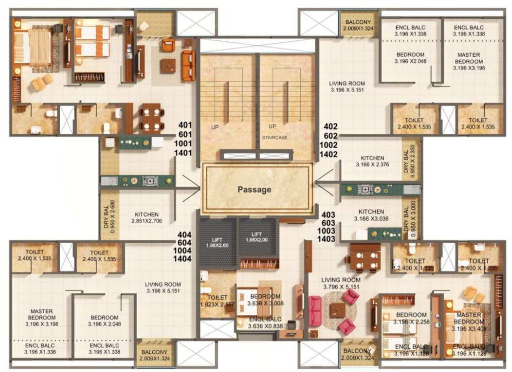  palmspring towers A7 Building Cluster Plan For 1st Floor