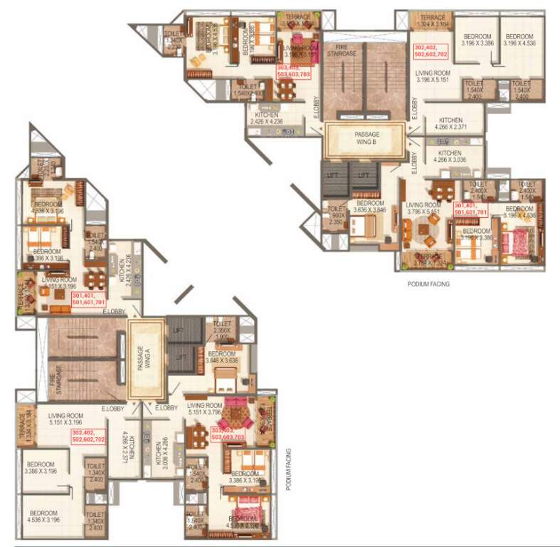  palmspring towers B2 Building Cluster Plan For 2nd Floor