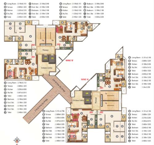  palmspring-towers B3 Cluster Plan For 15th Floor