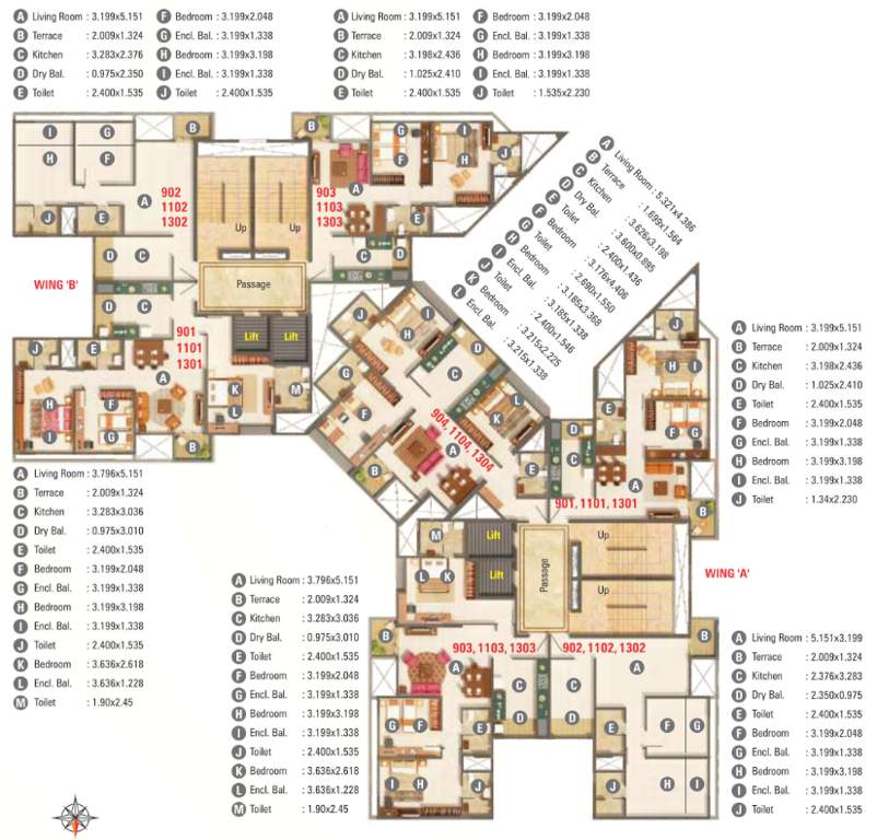  palmspring towers B3 Cluster Plan For 1st Floor