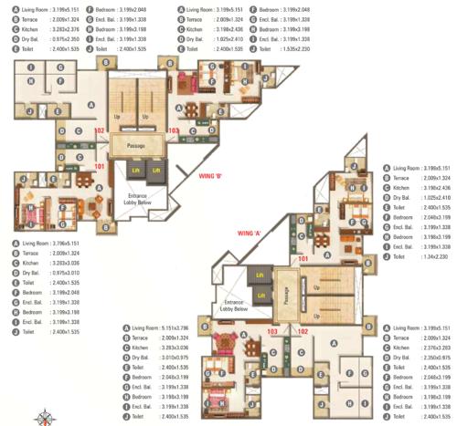  palmspring-towers B3 Cluster Plan For 2nd Floor