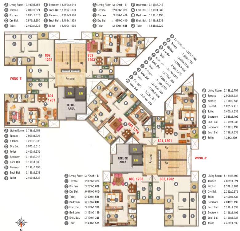  palmspring towers B3 Cluster Plan For 4th & 6th Floor