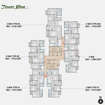  park-east Block A Cluster Plan