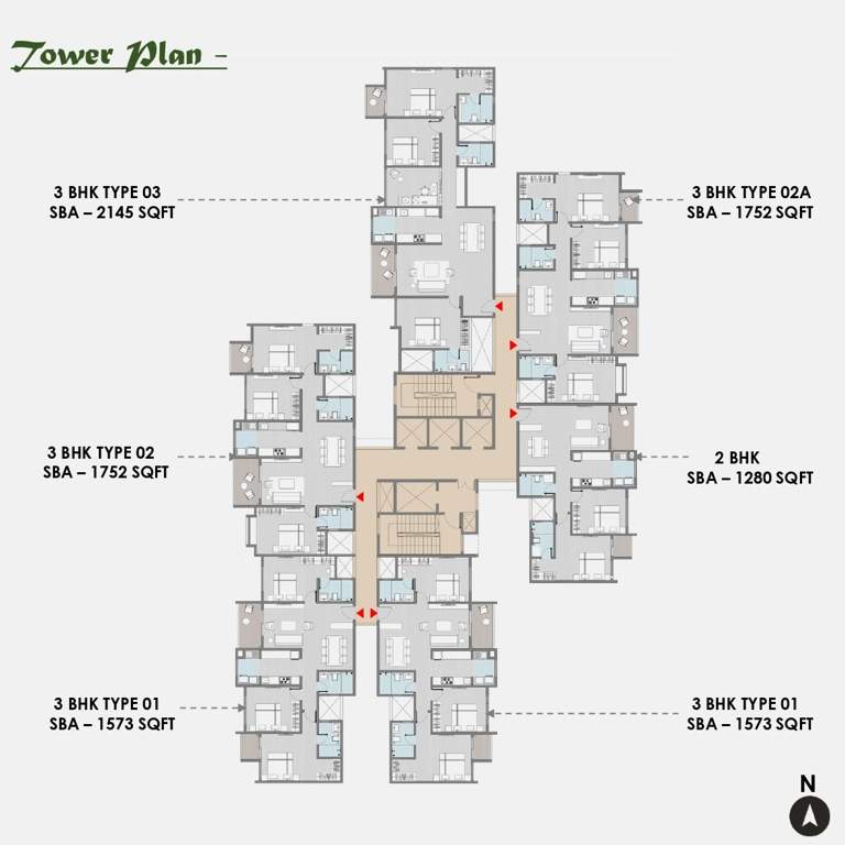  park east Block A Cluster Plan