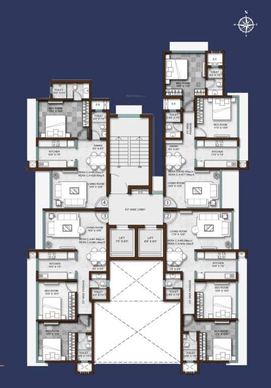  coadname luxuria Coadname Luxuria Cluster Plan for 1st Floor