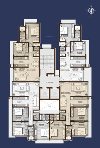  coadname-luxuria Coadname Luxuria Cluster Plan from 17th to 20th Floor