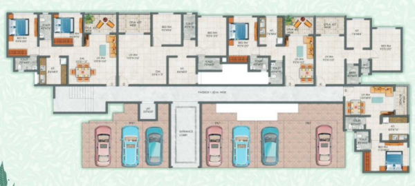  shree-anandi-imperial Wing B Cluster Plan For Ground Floor