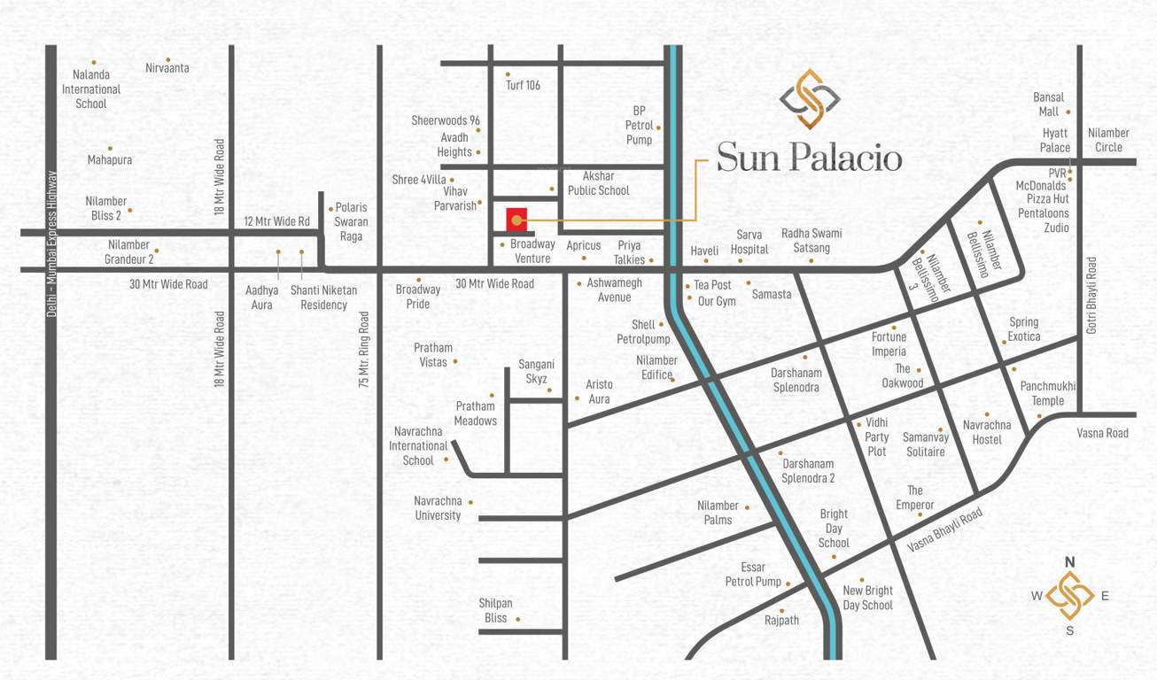  sun palacio Location Plan