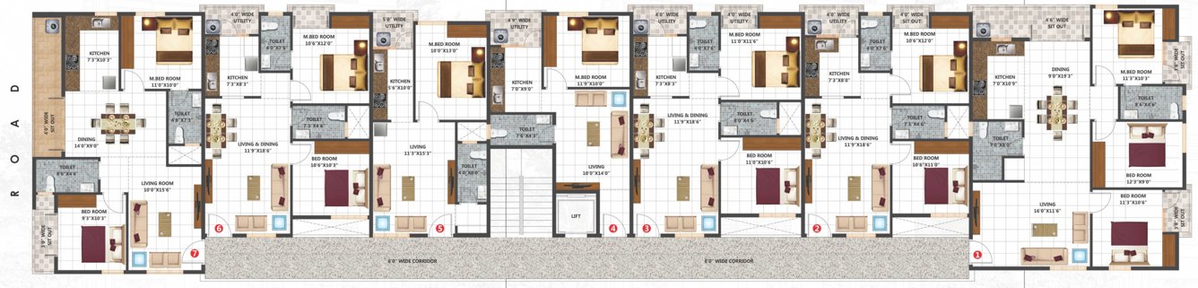  enclave 2 Habulus Enclave 2 Cluster Plan from 1st to 5th Floor