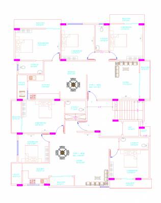  bluestone Bluestone Cluster Plan from 1st to 4th Floor