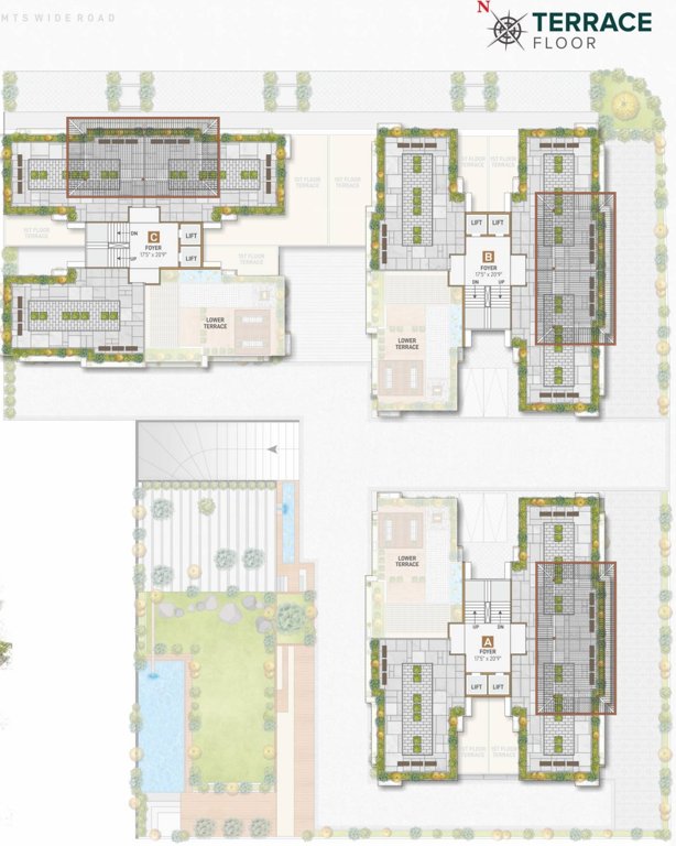  landmark A, B, C Cluster Plan