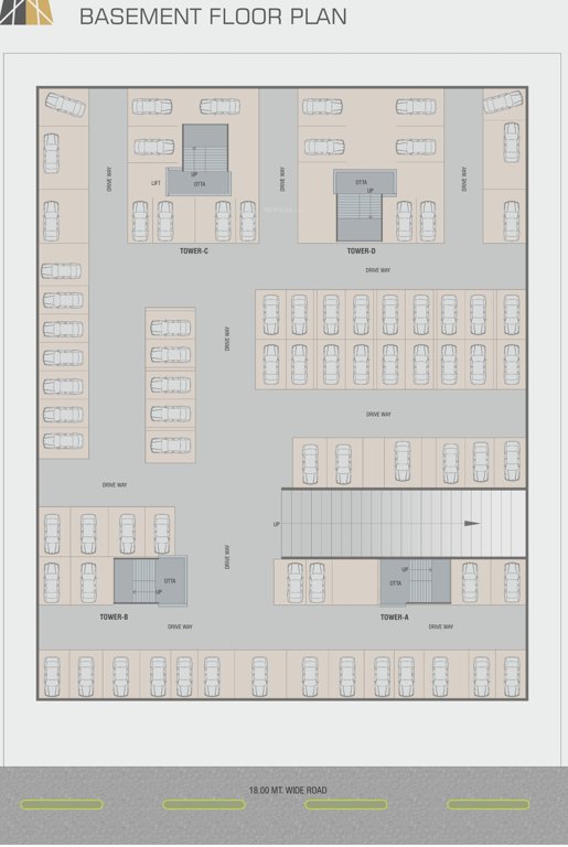  shivam highview Block A, Block B, Block C And Block D Basement Cluster Plan