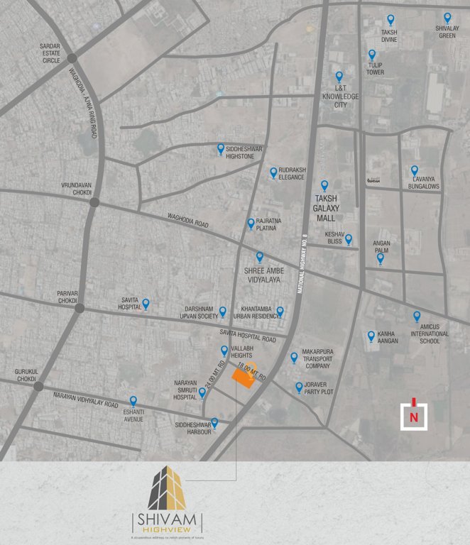  shivam highview Location Plan