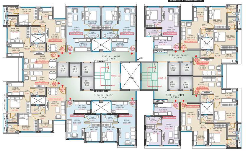  palladium Wing A Cluster Plan
