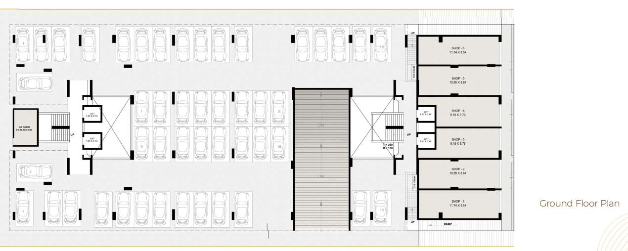  antarang Wing A,B Cluster Plan For Ground Floor