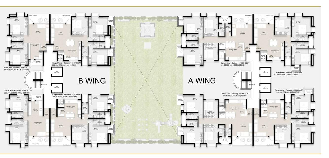  antarang Wing A,B Cluster Plan From 2nd,4th,6th,8th To 10th Floor
