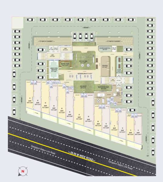  daksh-skyway Tower 1 Cluster Plan