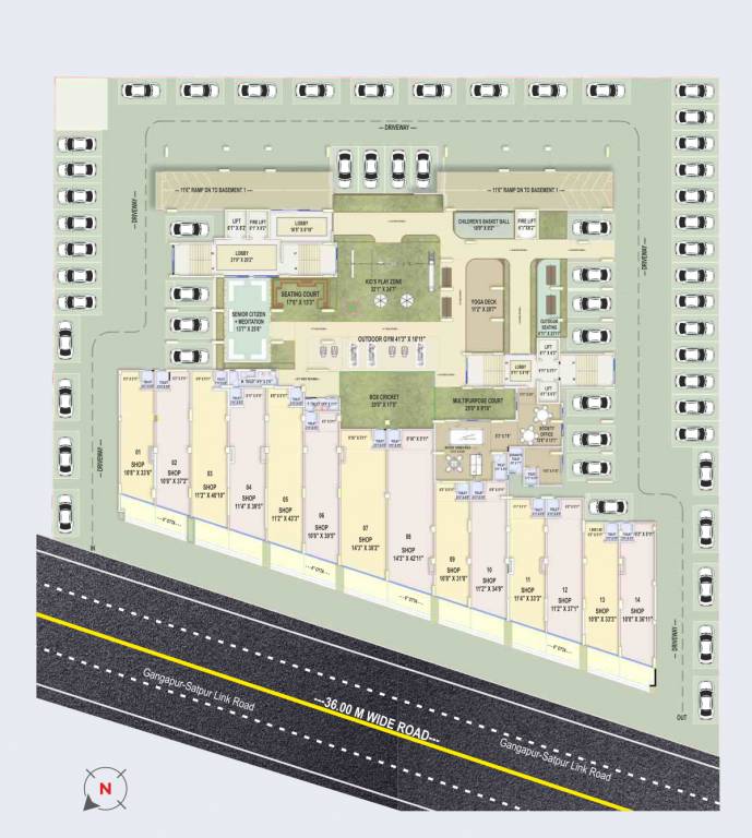  daksh skyway Tower 1 Cluster Plan