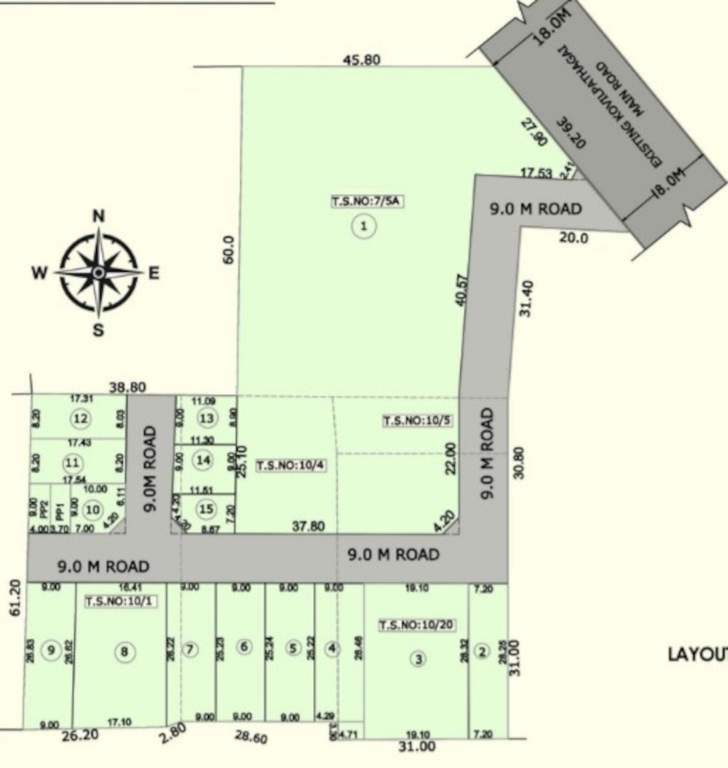  muthu nagar Layout Plan