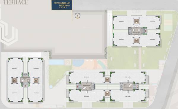  modern-crest A To D Terrace Cluster Plan