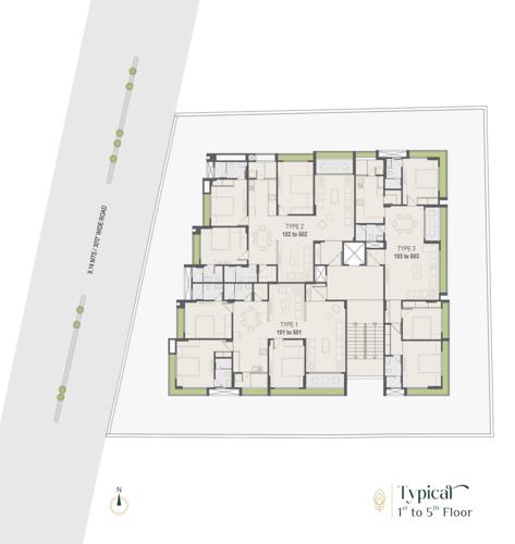  giriraj-anivya Giriraj Anivya Cluster Plan from 1st to 5th Floor