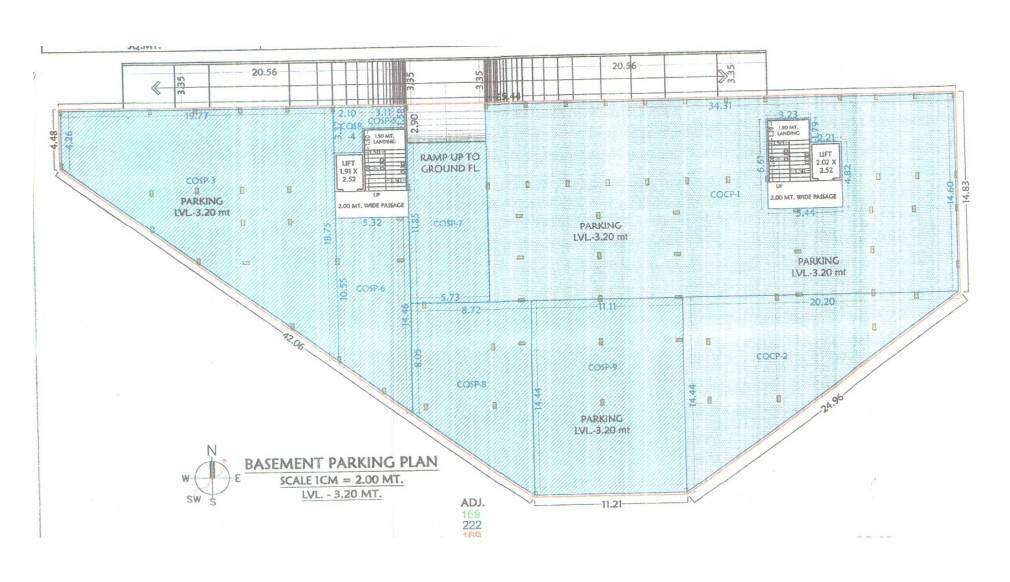  bhavya resi plaza Block A1, A2, B1, B2, C1 & C2 Cluster Plan For Basement