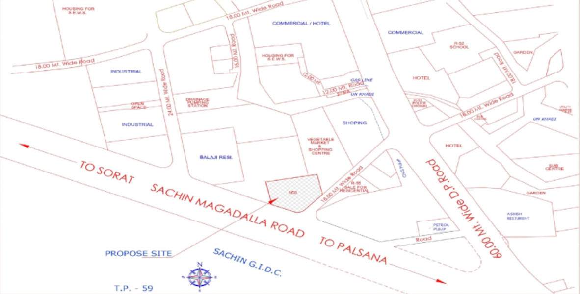  bhavya resi plaza Location Plan