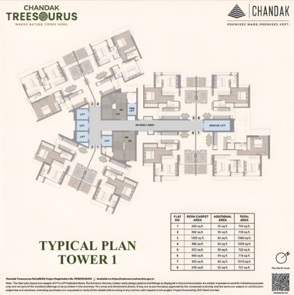  treesourus Tower 1 Cluster Plan