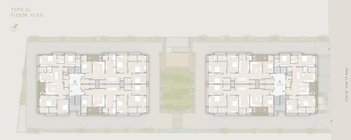  manali-apartments Block A And Block B Cluster Plan from 1st to 7th Floor