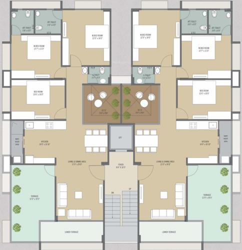  serene-festival Serene Festival Cluster Plan For 4th Floor