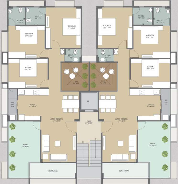  serene festival Serene Festival Cluster Plan For 4th Floor