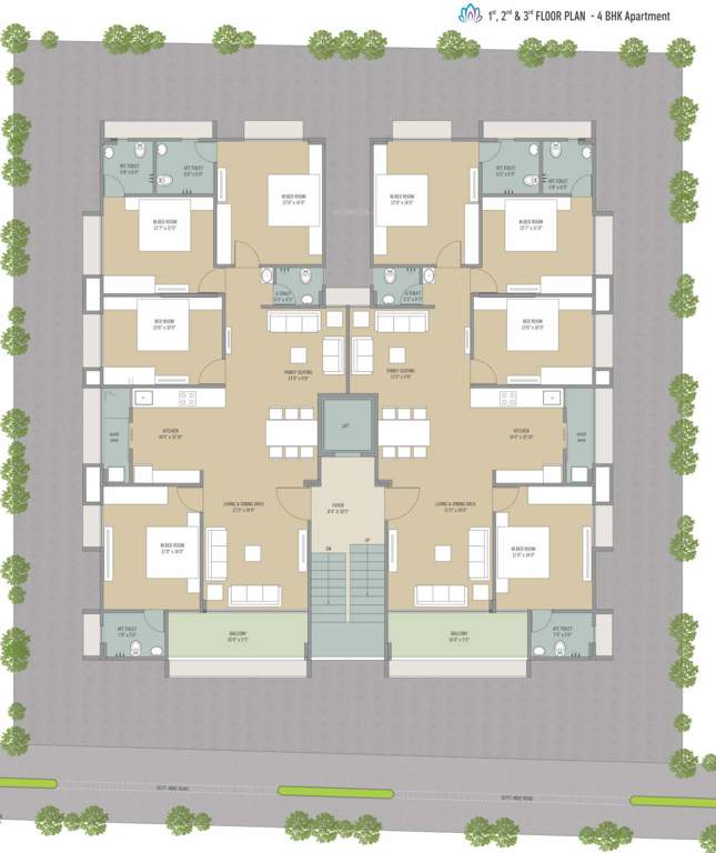  serene festival Serene Festival Cluster Plan From 1st To 3rd Floor