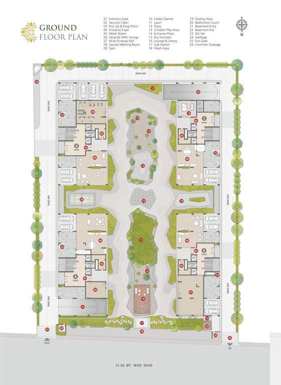  luxuria Block A Cluster Plan