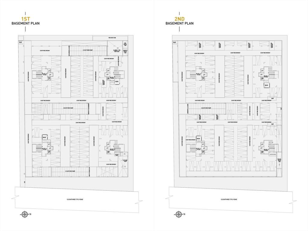  luxuria Block A To D Cluster Plan for Basement 1 or 2 Floor