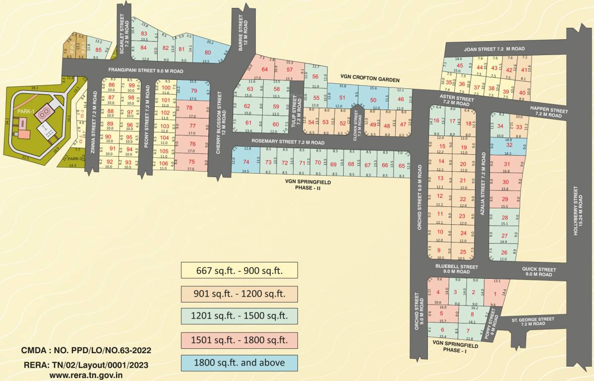 westfield Layout Plan