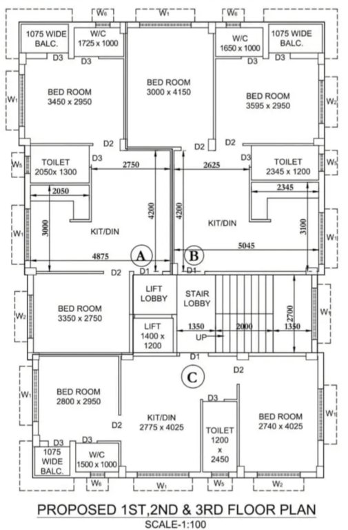  boral Boral Cluster Plan from 1st to 3rd Floor