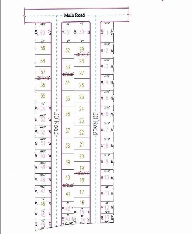  sri sai enclave Layout Plan